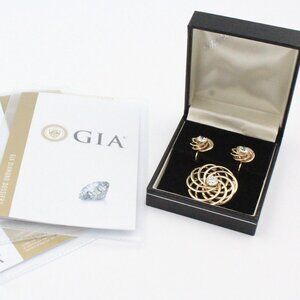 F & F Felger For Tiffany & Co 14K Gold 3.36 Carats Diamond VS1 S1 Jewelry Suite